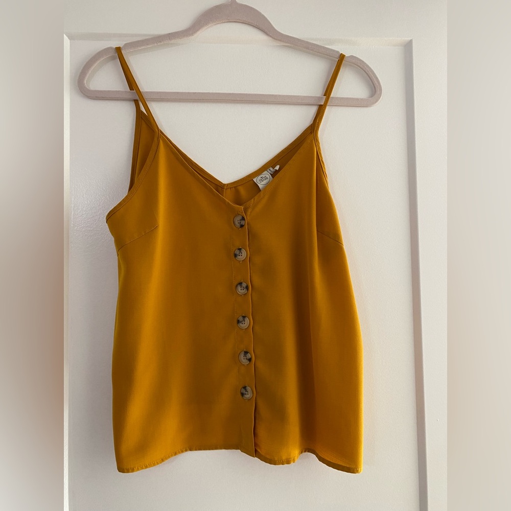 Paper Crane Mustard Tank Top